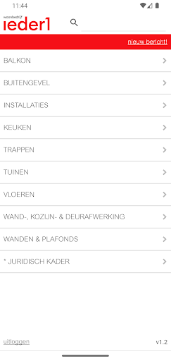 Android application Basiskwaliteit Wb1 screenshort