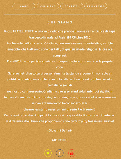 RadioFratelliTutti Screen 2