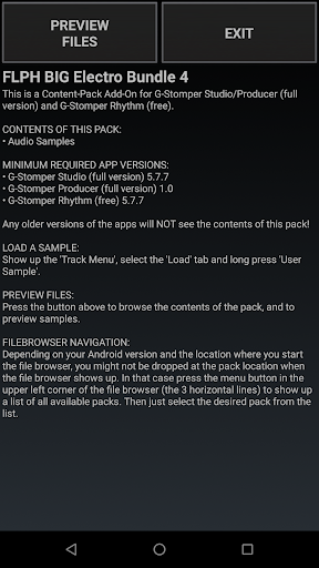 Screenshot of G-Stomper Big Electro Bundle 4