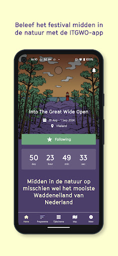 Android application Into The Great Wide Open screenshort