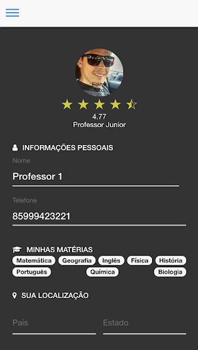 App Nota 10 - Professor