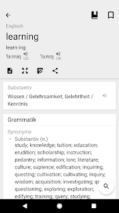 Wörterbuch Englisch Deutsch Screenshot