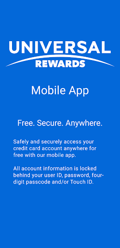 Android application Universal Rewards Visa screenshort