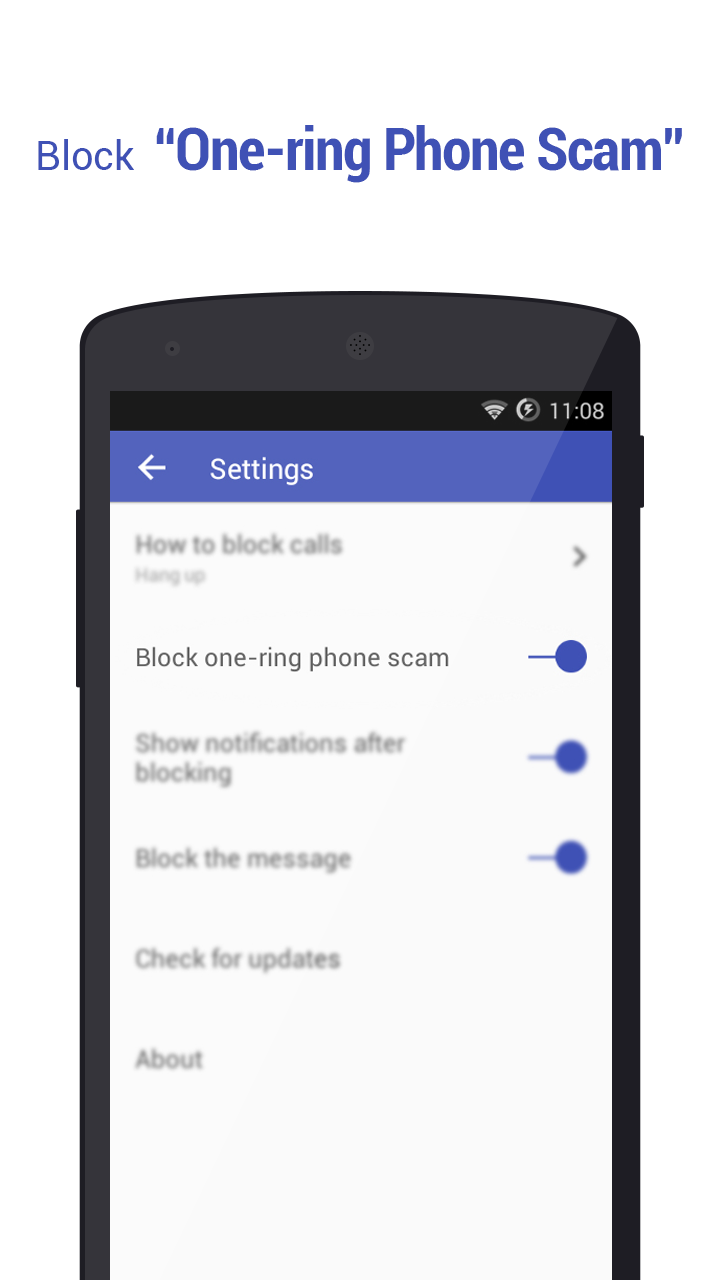 Android application Call Blocker - Blacklist screenshort