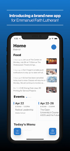 Android application Emmanuel Faith Lutheran screenshort