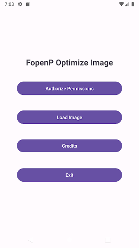 Android application FopenP Optimize Image screenshort