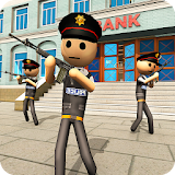 Stickman Bank Robbery Games icon
