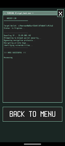 Android application Bitcoin BTC Hacker Simulator screenshort
