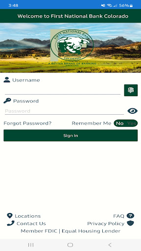 Android application FNB Colorado screenshort