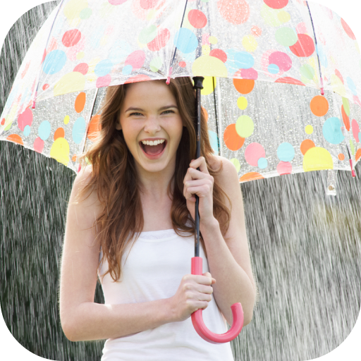 Rain Effect on Photo Download on Windows