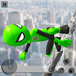 Cover Image of Download Flying Stickman Rope Hero  APK