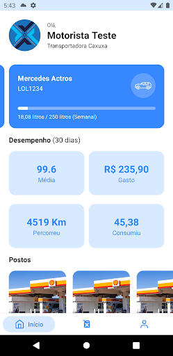 Android application FleetX screenshort