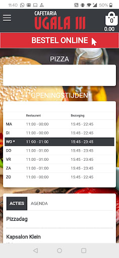 Android application Cafetaria Ugala 3 Officieel screenshort