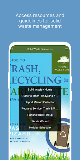 Android application Town of Wake Forest App screenshort