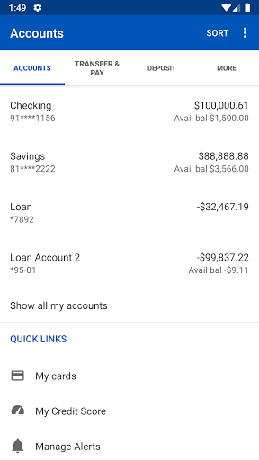 4U Credit Union Screen 3