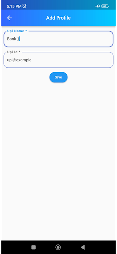 UPI Manager | Generator Screen 2