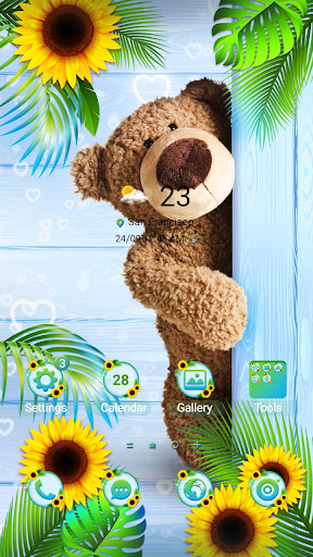 Android application Summer Teddy Bear - Wallpaper screenshort