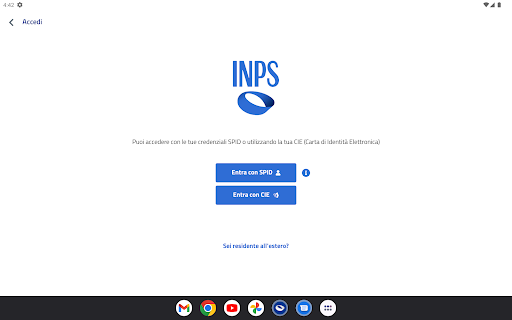 INPS Mobile per Tablet Screen 3