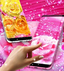 Rose pink water drop wallpaper - Apps on Google Play