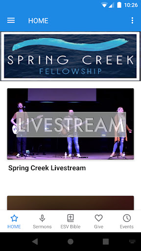 Android application Spring Creek Big Spring screenshort