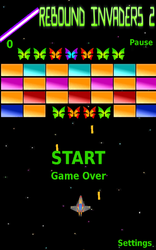 Android application Rebound Invaders 2 screenshort