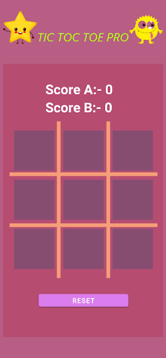 Android application TIC TAC TOE PROOW screenshort