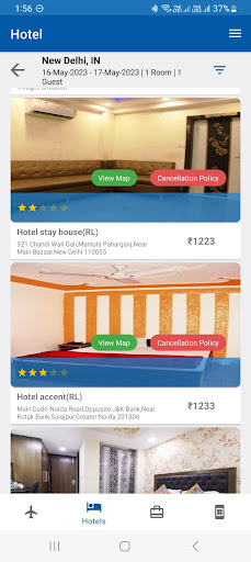 TRAVELS AND VACATIONS Screen 2