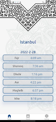 Android application Prayer times: Worldwide screenshort