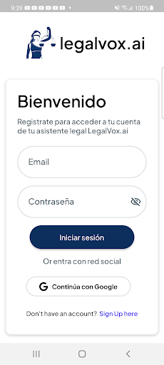 Android application Legal Vox screenshort
