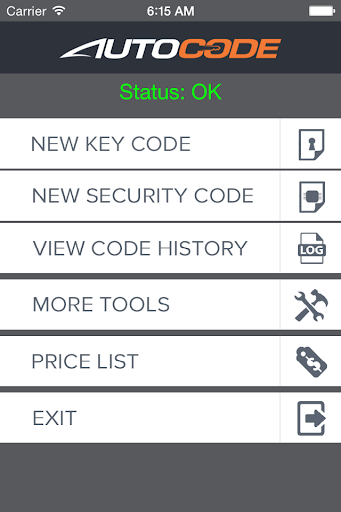 Android application AutoCode - VIN to Key Code screenshort