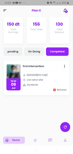 Android application Plan C Provider screenshort