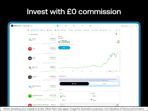 Screenshot of Trading 212: Stocks, ETFs, ISA