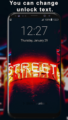Neon Glow Lock Screen Screen 3