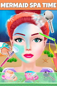 Captura 5 Mermaid Girls Makeover Games android