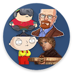 Cover Image of Скачать Tv Series Stickers for Whatsapp 1.3.3 APK