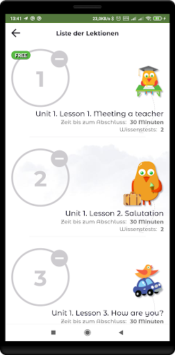English for kids 1 PolyKids Screen 2