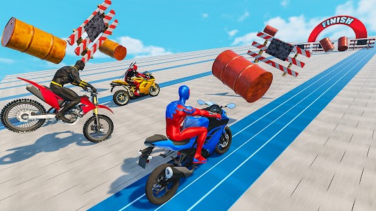 Superhero Bike Stunt GT Racing – Mega Ramp Games Apk Mod for Android [Unlimited Coins/Gems] 5