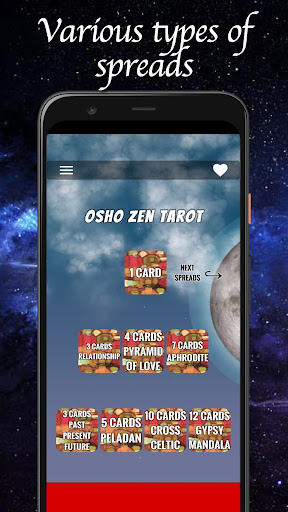 Android application Osho Zen Tarot screenshort