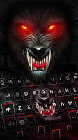 screenshot of Fierce Wolf Keyboard Theme
