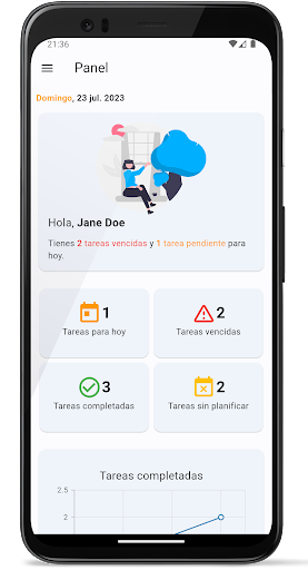 Android application Tarea Cero screenshort