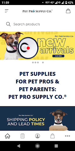 Android application Pet Pro Supply Co. screenshort