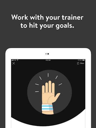 Screenshot of Training Zone App