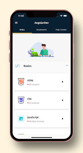 Screenshot of Learn Angular Offline - NgPad