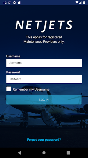 Android application NetJets RAMP screenshort