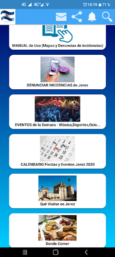 Android application Jerez Turismo Eventos Fiestas screenshort