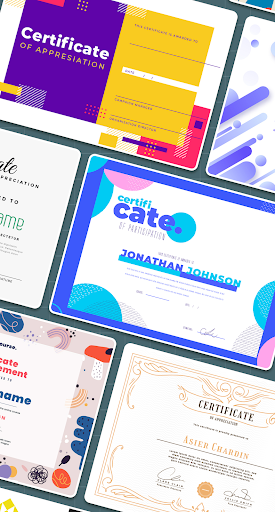 Android application Certificate Designer & Maker screenshort
