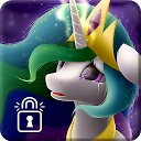 Descargar Celestia Rainbow Cute Wallpaper Pony Screen lock
