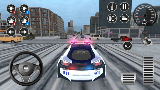 Android application American i8 Police Car Game 3D screenshort