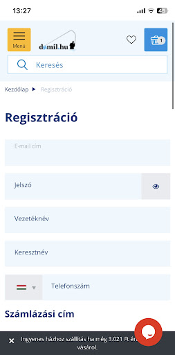 Android application Damil.hu App screenshort