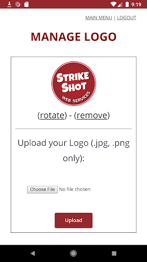 Strikeshot Member Services Screen 3